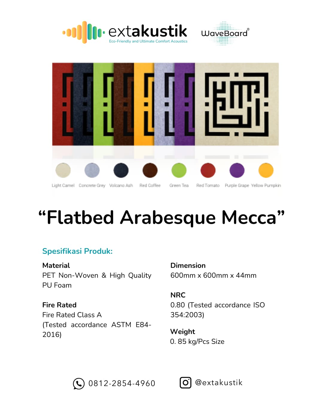 WAVEBOARD FLATBED ARABESQUE MECCA (EXTAKUSTIK) WAVEBOARD FLATBED ARABESQUE MECCA (EXTAKUSTIK)